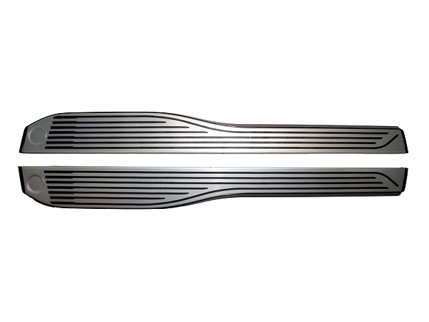 Электрические пороги для BMW X5/X6/X7 2019+ (тип 1) New Style Серебристые